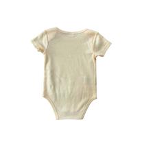 Conjunto 2 body bebe 6-9M amarelo/cinza manga curta botoes no entre pernas BB00-OP 5 basic +