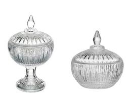 Conjunto 2 Bombonieres Potiche de Cristal Queen - Wolff Conjunto 2 Bombonieres Potiche de Cristal Queen - Wolff