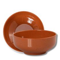 Conjunto 2 Bowl Tigela Cumbuca Terracota Sopa Caldo Feijoada 100% Melamina Profissional Gourmet Mix