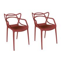 Conjunto 2 cadeira allegra berrini vermelho falu