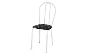 Conjunto 2 Cadeiras América 004 Branco Liso - Artefamol