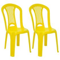 Conjunto 2 Cadeiras Bistrô de Plástico Polipropileno Atlântida - Tramontina 92013