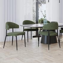 Conjunto 2 Cadeiras de Jantar Bless com Estrutura preta Conjunto 2 Cadeiras de Jantar Bless com Estrutura preta