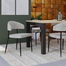 Conjunto 2 Cadeiras de Jantar Bless Lautrec Est.Preta Conjunto 2 Cadeiras de Jantar Bless Lautrec Est.Preta