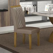 Conjunto 2 Cadeiras de Jantar Doha MDF e Veludo Leifer Conjunto 2 Cadeiras de Jantar Doha MDF e Veludo Leifer
