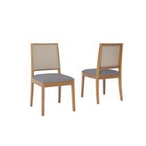 Conjunto 2 Cadeiras De Jantar Estrutura Em Madeira Tauri Natuame Buriti Cimol