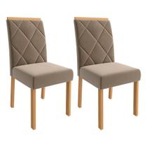 Conjunto 2 Cadeiras de Jantar Fernanda Wood Cimol Madeira/Joli