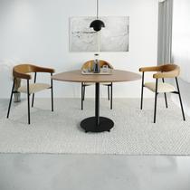Conjunto 2 Cadeiras de Jantar Joy Tecido Boucle Est.Preta
