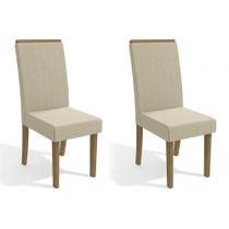 Conjunto 2 Cadeiras de Jantar Kappesberg CAD142 Linho Bege