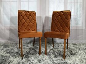 Conjunto 2 Cadeiras de Jantar Terracota 12 Virgínia Conjunto 2 Cadeiras de Jantar Terracota 12 Virgínia