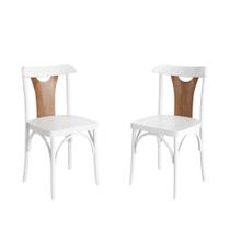 Conjunto 2 Cadeiras de Madeira Maciça Apaixone Y - Apaixone&Decore