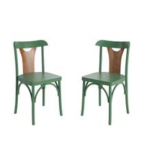 Conjunto 2 Cadeiras de Madeira Maciça Apaixone Y Conjunto 2 Cadeiras de Madeira Maciça Apaixone Y