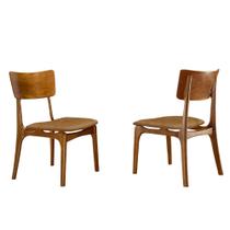 Conjunto 2 cadeiras de madeira Viena gold
