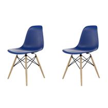 Conjunto 2 Cadeiras Eames Pp Azul Bic
