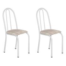 Conjunto 2 Cadeiras Éos Branco e Rattan Conjunto 2 Cadeiras Éos Branco e Rattan