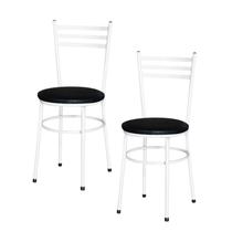 Conjunto 2 Cadeiras Epoxi Brancas Cozinha - Laumar