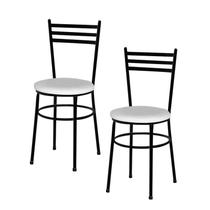 Conjunto 2 Cadeiras Epoxi Pretas Cozinha Conjunto 2 Cadeiras Epoxi Pretas Cozinha