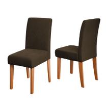 Conjunto 2 Cadeiras Estofada Sala de Jantar Trieste Dobuê