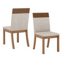 Conjunto 2 Cadeiras Estofadas em MDF Isa Plus Henn