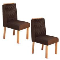 Conjunto 2 Cadeiras Estofadas Para Mesa De Jantar Naturalle Roma Bom Pastor Conjunto 2 Cadeiras Estofadas Para Mesa De Jantar Naturalle Roma Bom Pastor