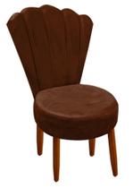 Conjunto 2 Cadeiras Estofadas Sala De Jantar Anna Suede