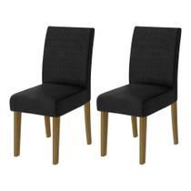 Conjunto 2 Cadeiras Estofadas Veloplus Dobuê Creta