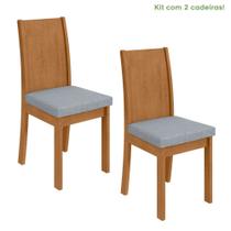 Conjunto 2 Cadeiras Estrutura MDF/MDP Athenas Móveis Lopas
