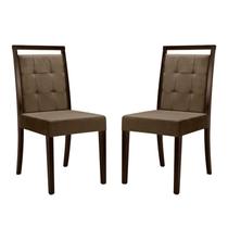 Conjunto 2 Cadeiras Herval Libralli, Madeira Maciça, Marrom e Imbuia Conjunto 2 Cadeiras Herval Libralli, Madeira Maciça, Marrom e Imbuia