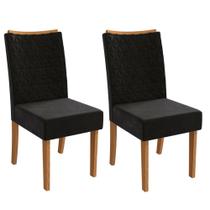 Conjunto 2 Cadeiras Kappesberg 2CAD129CN-A038 Estofadas 101x46x63cm Conjunto 2 Cadeiras Kappesberg 2CAD129CN-A038 Estofadas 101x46x63cm
