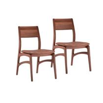 Conjunto 2 Cadeiras Madeira Maciça Alento Conjunto 2 Cadeiras Madeira Maciça Alento