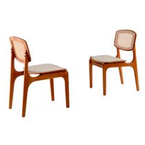 Conjunto 2 Cadeiras Malta Premium Para Sala de Jantar Mobillare