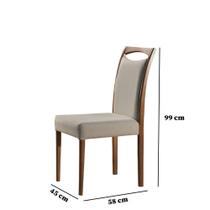 Conjunto 2 Cadeiras Munique Madeira Imbuia