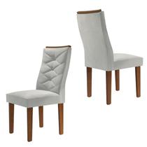 Conjunto 2 Cadeiras para Sala de Jantar Germany Espresso Móveis Conjunto 2 Cadeiras para Sala de Jantar Germany Espresso Móveis
