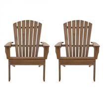 Conjunto 2 Cadeiras Pavão Adirondack Madeira Eucalipto Conjunto 2 Cadeiras Pavão Adirondack Madeira Eucalipto