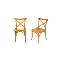 Conjunto 2 Cadeiras X Texas Madeira Tauarí Maciça