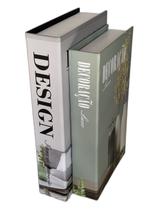 Conjunto 2 Caixas Livro Decoração Luxo Design