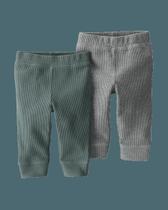 Conjunto 2 calças térmicas algodão orgânico Carter s Little Planet