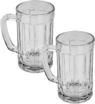 Conjunto 2 Canecas Chopp Vidro Bebidas Cerveja Drink