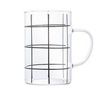 Conjunto 2 Canecas de Vidro em Tiras 280ml 2953 - Lyor Conjunto 2 Canecas de Vidro em Tiras 280ml 2953 - Lyor