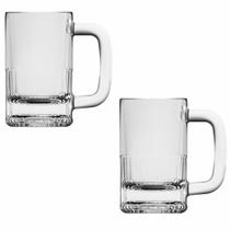 Conjunto 2 Canecas Mexicanas Vidro 365ml para Bebidas