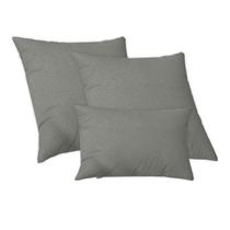 Conjunto 2 Capas de Almofada 50x50 + 1 Capa 30x50cm Suede Luxo Capri Cinza