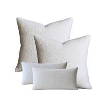 Conjunto 2 Capas de Almofada 50x50 + 2 Capa 30x50cm Suede Luxo Capri Branca