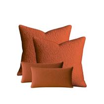 Conjunto 2 Capas de Almofada 50x50 + 2 Capa 30x50cm Suede Luxo Capri Terracota