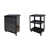 Conjunto 2 Carros de Ferramentas Profissional 7 Gavetas Presto