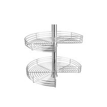 Conjunto 2 Cestos 3/4 Lua Cromado 640x630 mm 2083 Masutti Copat