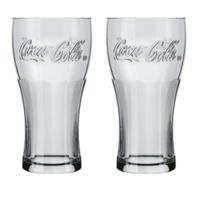 Conjunto 2 Copo de Vidro 470ML Coca-Cola Transparente Nadir Conjunto 2 Copo de Vidro 470ML Coca-Cola Transparente Nadir