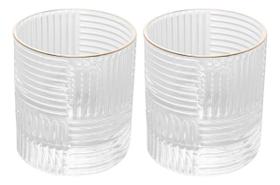 Conjunto 2 Copos 320ml Para Whisky Chess Borda Dourada Conjunto 2 Copos 320ml Para Whisky Chess Borda Dourada