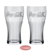 Conjunto 2 Copos 470ml Vidro Coca Cola Nadir Suco Agua Conjunto 2 Copos 470ml Vidro Coca Cola Nadir Suco Agua
