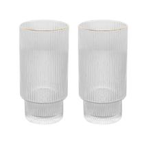 Conjunto 2 Copos Altos De Cristal Com Fio De Ouro 400 Ml Lines Wolff Conjunto 2 Copos Altos De Cristal Com Fio De Ouro 400 Ml Lines Wolff