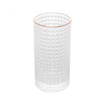 Conjunto 2 Copos Altos De Vidro Com Dourado Spike - Wolff Conjunto 2 Copos Altos De Vidro Com Dourado Spike - Wolff